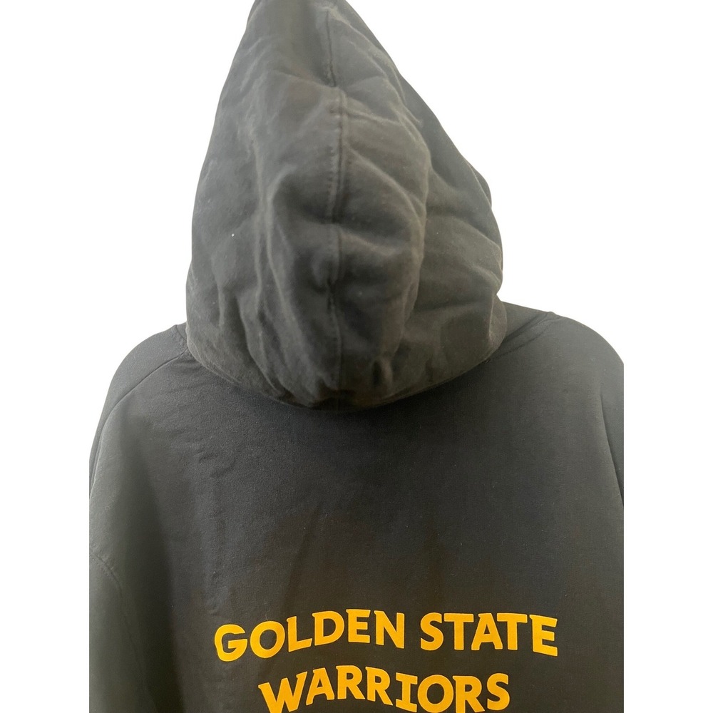 NBA CON Golden State‎ Warriors Black Hoodie Pullover Mens L - Picture 8 of 11